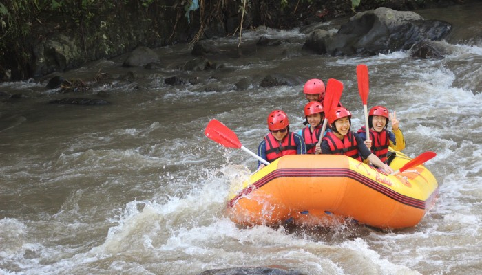 Bali Travel Online | Ayung River Rafting - Ubud Rice Field & Village Cycling + Water Rafting