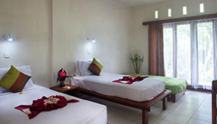 Bali Travel Onlinev | STEP Ubud Training Hotel  - First Floor Deluxe Room (Twin Bed)