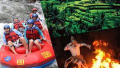 Bali Travel Online | Best Bali Rafting  - Telaga Waja Rafting + Ubud Art Village + Kecak & Fire Dance