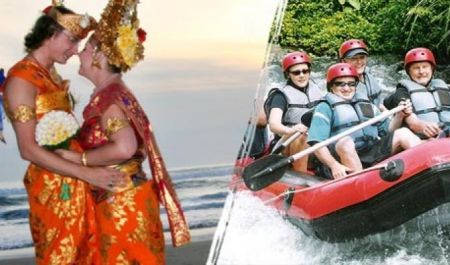 Bali Travel Online | Excellent Bali Tour - RAMA SHINTA PACKAGE (RAFTING + ELEPHANT RIDE + BALI WEDDING COSTUME + SPA)