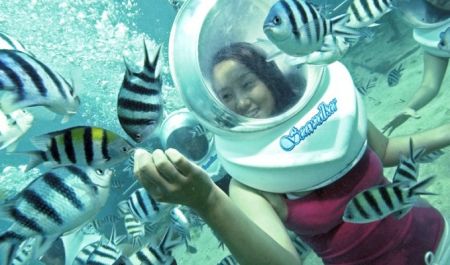 Bali Travel Online | Bali Activities - Seawalker + 2 Hours Body Spa