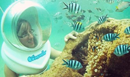 Bali Travel Online | Bali Activities - Seawalker + Turtle/Nemo /Seahorse Release