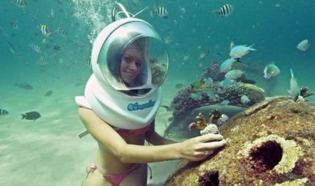 Bali Travel Online | Bali Activities - Seawalker with Coral Plantation
