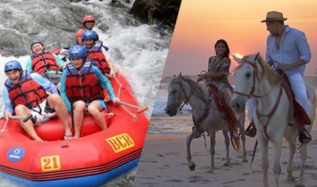 Bali Travel Online | Best Bali Rafting  - Telaga Waja Rafting + Horse Riding + Kecak & Fire Dance