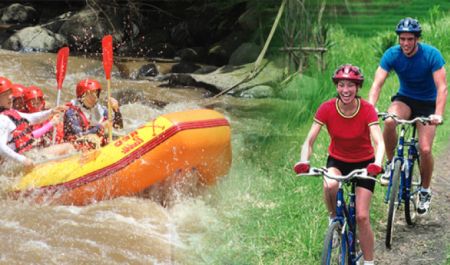 Bali Travel Online | Ayung River Rafting - AR – Combo Cycling