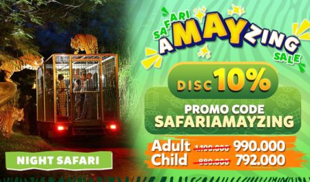 Bali Travel Online | Bali Safari & Marine Park - NIGHT SAFARI + DINNER TICKET - INTO THE WILD