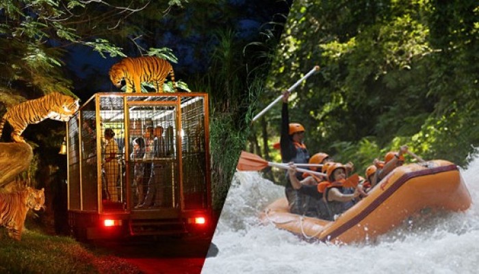 Rafting + Ubud Village Tour + Night Safari - Bali Travel Online